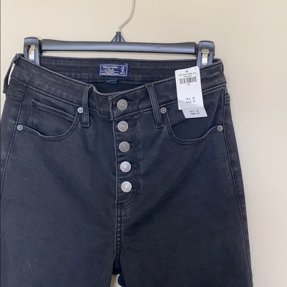 Abercrombie Curve Love Black Skinny Jeans - Picture 7 of 8